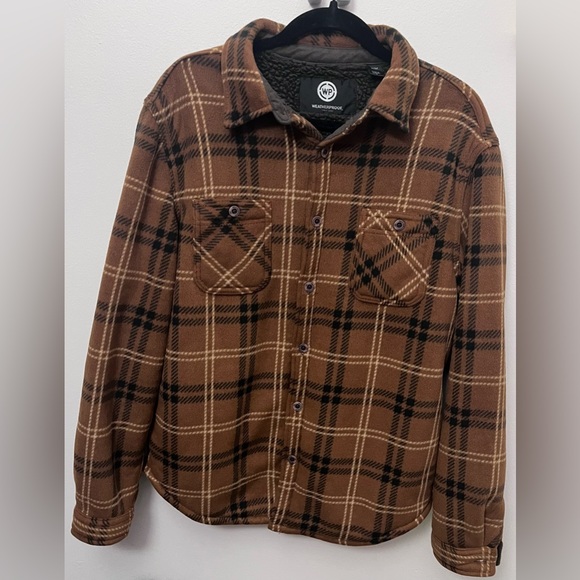 Weatherproof Other - Brown Flannel Outerwear by Waterproof